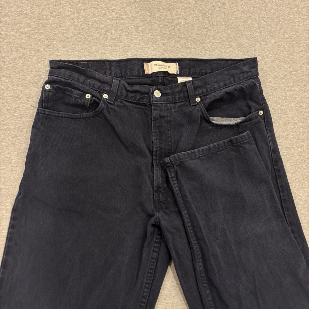 Vintage Levi's 505 Jeans Men's Size 38x30 (Fits 35x30) Dark Navy Blue Wash Denim